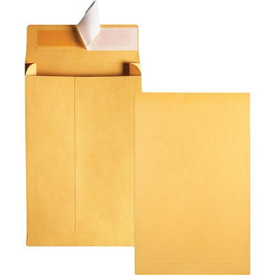 Envelope-Bulk Mail, Open End Golden Kraft  9X12X2 - QUA93334