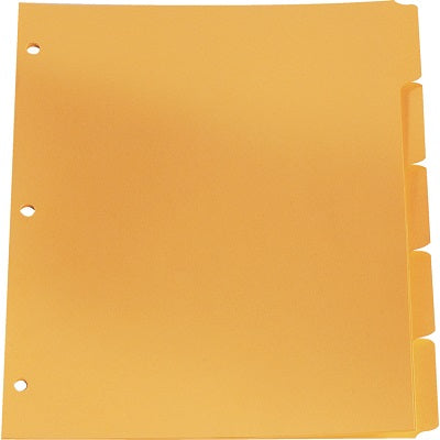 Index Dividers-Reinforced Plain Tab, Letter, 5 Tab - R213-5B-1