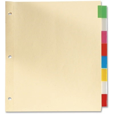 Index Dividers-Insertable, Legal, 8 Tabs, Assorted - R217-8A