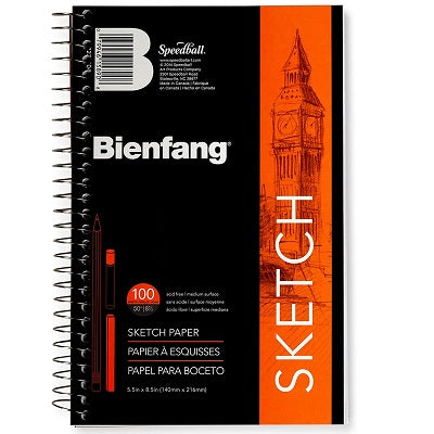 Sketch Book-5.5X 8.5, Bienfang #601, 100 Sht - R237104