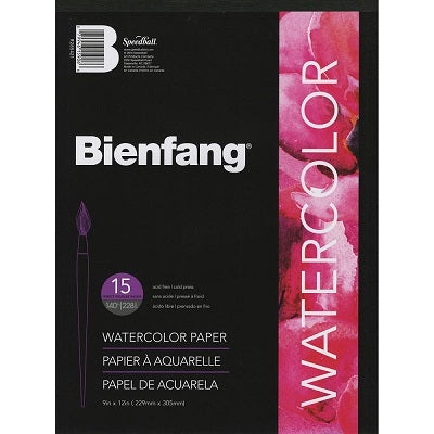 Watercolour Paper Pad-9X12, Bienfang #538, 15 Sht - R285421