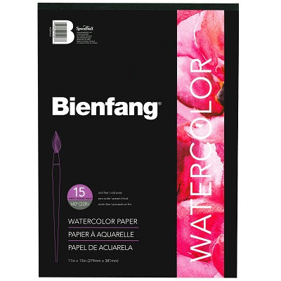 Watercolour Paper Pad-11X15, Bienfang #538, 15 Sht - R285431