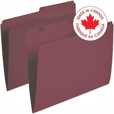 File Folder-Letter 10.5 Point Reversible, Burgundy - R415 BUR