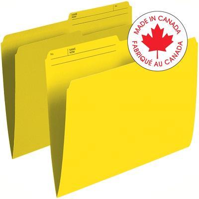File Folder-Letter 10.5 Point Reversible, Yellow - R415 YLW