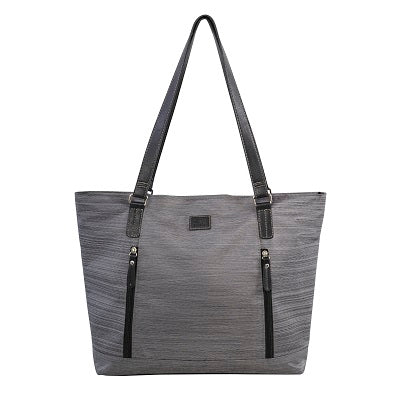 Business Tote-Roots Satchel, 2 Compartment, Grey - R4821N 005