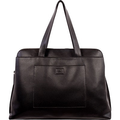 Business Tote-Roots 3-Compartment Satchel, Black - R5739 009