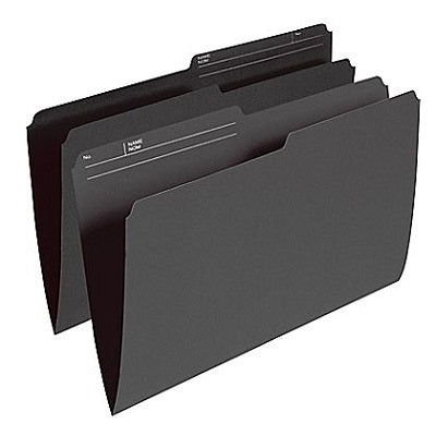File Folder-Legal 10.5 Point Reversible, Black - R615 BLK
