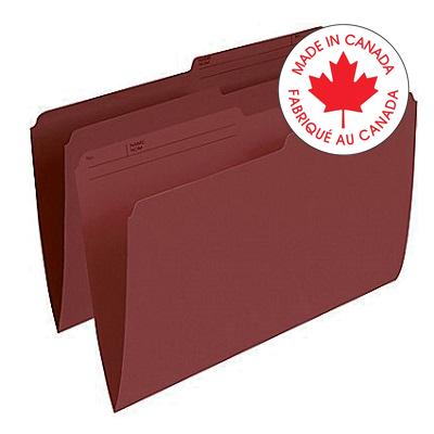 File Folder-Legal 10.5 Point Reversible, Burgundy - R615 BUR