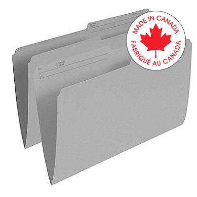 File Folder-Legal 10.5 Point Reversible, Grey - R615 GRY