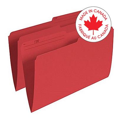 File Folder-Legal 10.5 Point Reversible, Red - R615 RED