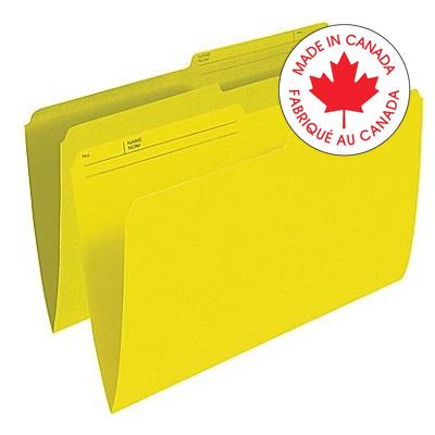File Folder-Legal 10.5 Point Reversible, Yellow - R615 YLW