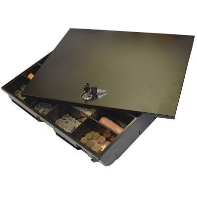 Cash Tray With Locking Lid-For Rcrd-1616M, Black - RCRD-16T