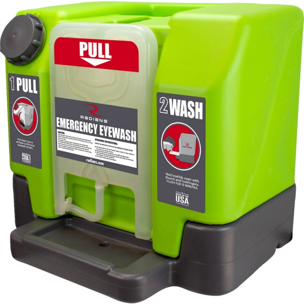 Eye Wash Station-Emergency, 15Min. 12-Gallon, Green - REW01112-CA