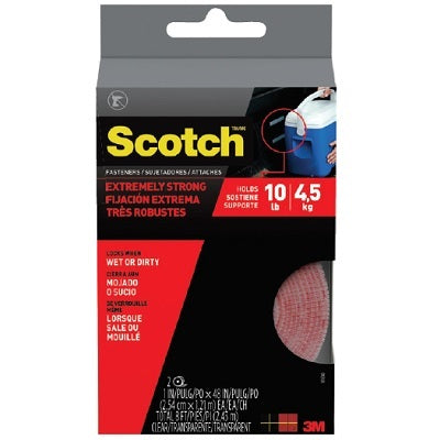Fasteners-Extreme Scotch Hook & Loop 1"X4', Clear - RF6740