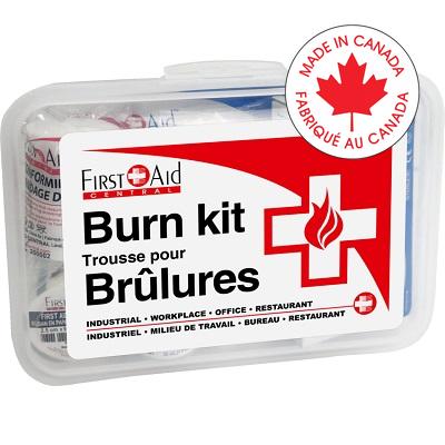 Burn Kit-First Aid Central, 18 Components, Plastic Case - SC-BKP