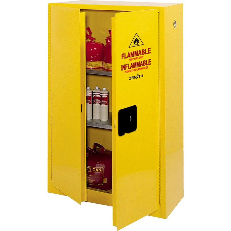 Storage Cabinet-Flammable, Zenith, 43"X65"X18", 45Gal 2 Door - SDN647