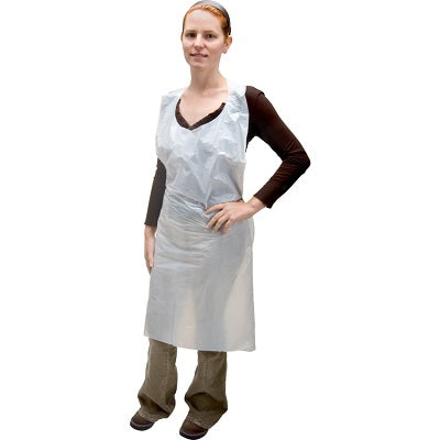 Apron-Disposable Polyethylene 35" X 46" W/ Waist Ties 100/Pk - SEK351