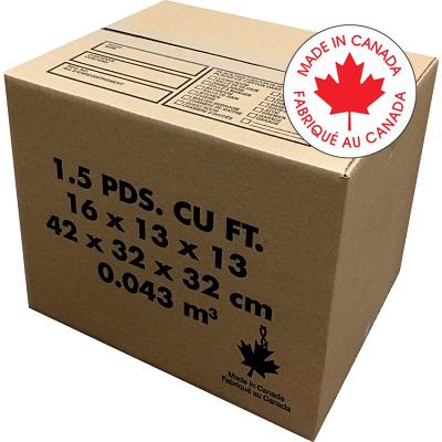 Box-Shipping, Corrugated 16 X 13 X 13"H, Kraft 20-Pack - SHIC1043