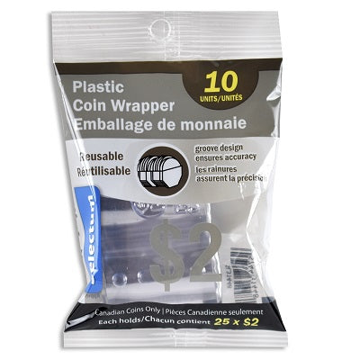 Coin Wrappers-Selectum Plastic, $2.00 10/Pack - SL31448