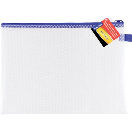 Pouch-Selectum Mesh With Zipper 13 X 9-1/2" Clear - SL48107