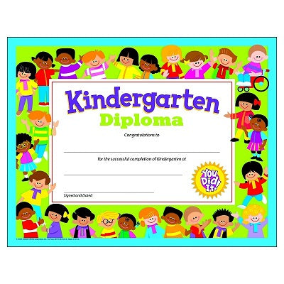 Certificate-Kindergarten Diploma - T17005
