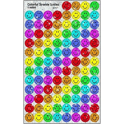 Stickers-Superspots Sparkle, Colourful Smiles - T46505