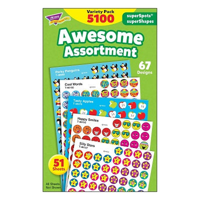 Stickers-Variety Pack, Awesome Assortment - T46826