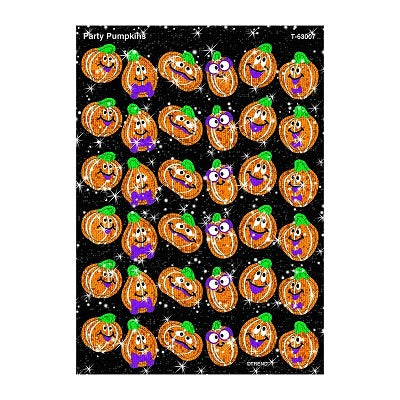 Stickers-Sparkle Stickers, Party Pumpkins - T63007