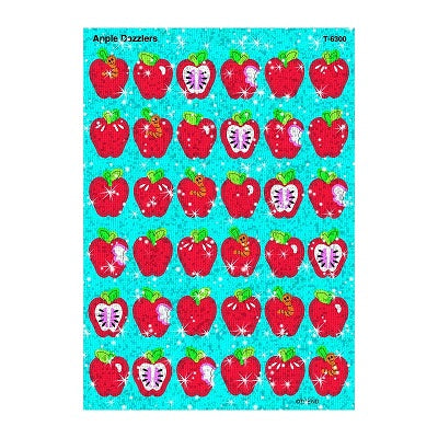 Stickers-Sparkle Stickers, Apple Dazzlers - T6300