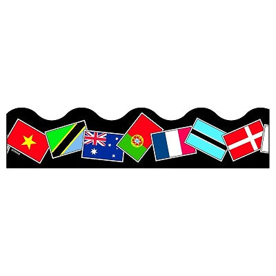Border-Terrific Trimmers, World Flags - T91352