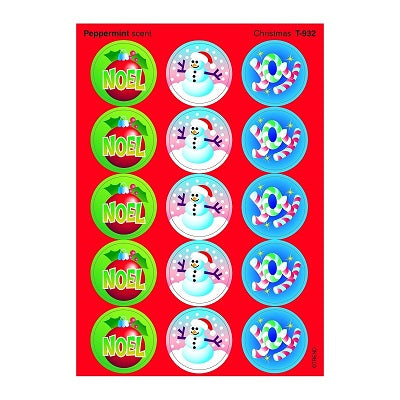 Stickers-Stinky Stickers, Christmas (Peppermint Scent) - T932