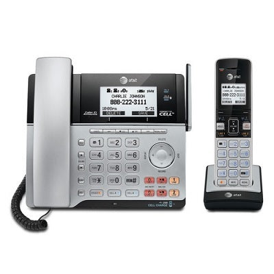 Telephone-At&T 2Line Bluetooth,Corded & Cordless W/Answering - TL86103
