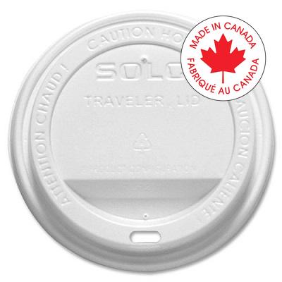 Cup Lids-Solo Traveler Dome Hot Cup, 10/12Oz 100/Pack - TLP3160007