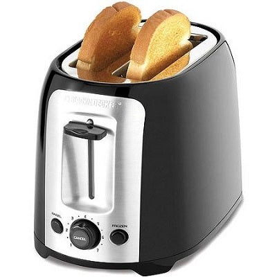 Toaster-2 Slice Black + Decker, Black/Silver - TR1278BD