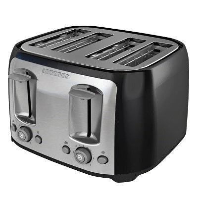Toaster-4 Slice Black + Decker, Black/Silver - TR1478BD