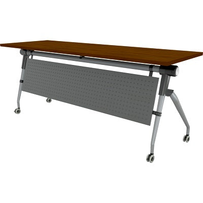 Table-Tucana Premium Flip Top, 72"W X 24"D Black Walnut - TU-98B-2472TBL-BW