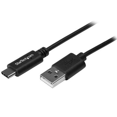 Usb Cable-Startech, Usb-C To Usb-A, 6Ft Black - USB2AC2M