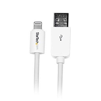 Cable-Startech, Slim Lightning To Usb, 10Ft. White - USBLT3MW