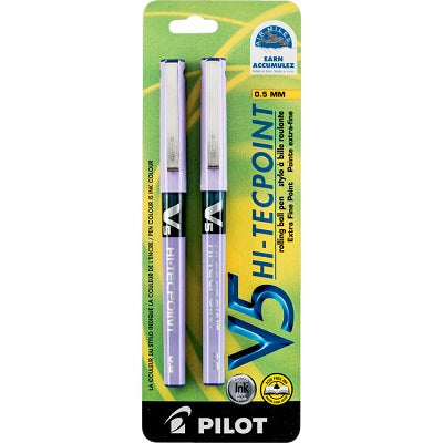 Pen-Roller, Hi-Tecpoint Liquid Ink, 0.5Mm Purple 2/Pk - VPE2