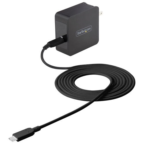 Charger-Startech, Usb-C Laptop Wall Charger With Cable - WCH1CBK