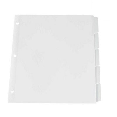 Index Dividers-Erasable Tab, 8 Tab White - WR213-8W