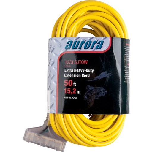 Extension Cord-Outdoor X-Hd Lite End 50' 12/3 Triple - XC498