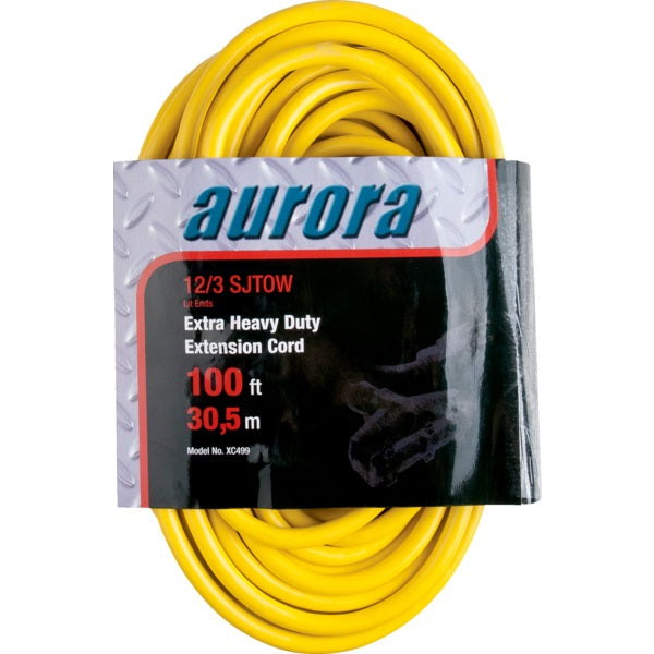 Extension Cord-Outdoor X-Hd Lite End 100' 12/3 Triple - XC499