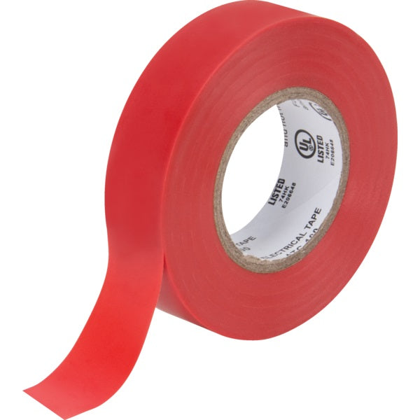 Tape-Electrical, 3/4" X 60' Red - XH383