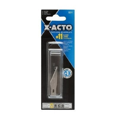 Blades-X-Acto, #11 Classic Fine Point, 5/Card - XWA211E