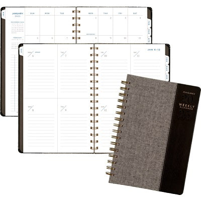 Planner-Weekly/Monthly Signature 8-1/2X6 Black 2025 - YP200-05