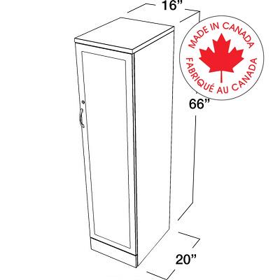 Storage Cabinet-Zira Right Handed 66" Absolute Acajou - Z16M6SHR ACJ ST C3 AA HS Z1