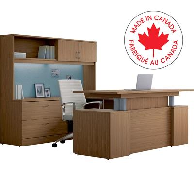Workstation-Zira U Shaped Suite 72"Wx102"Dx72.4"H Wntr Chry - ZRA416 WCR A3 WC SH SI ST HS