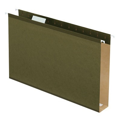 Folder-Box Bottom, Legal 2", Standard Green,25/pk