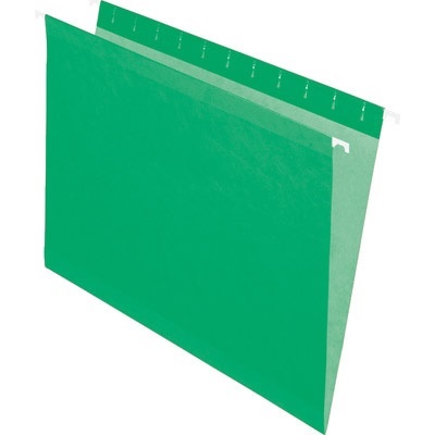 Folder-Hanging, Reversaflex, Letter, Light Green,25/pk